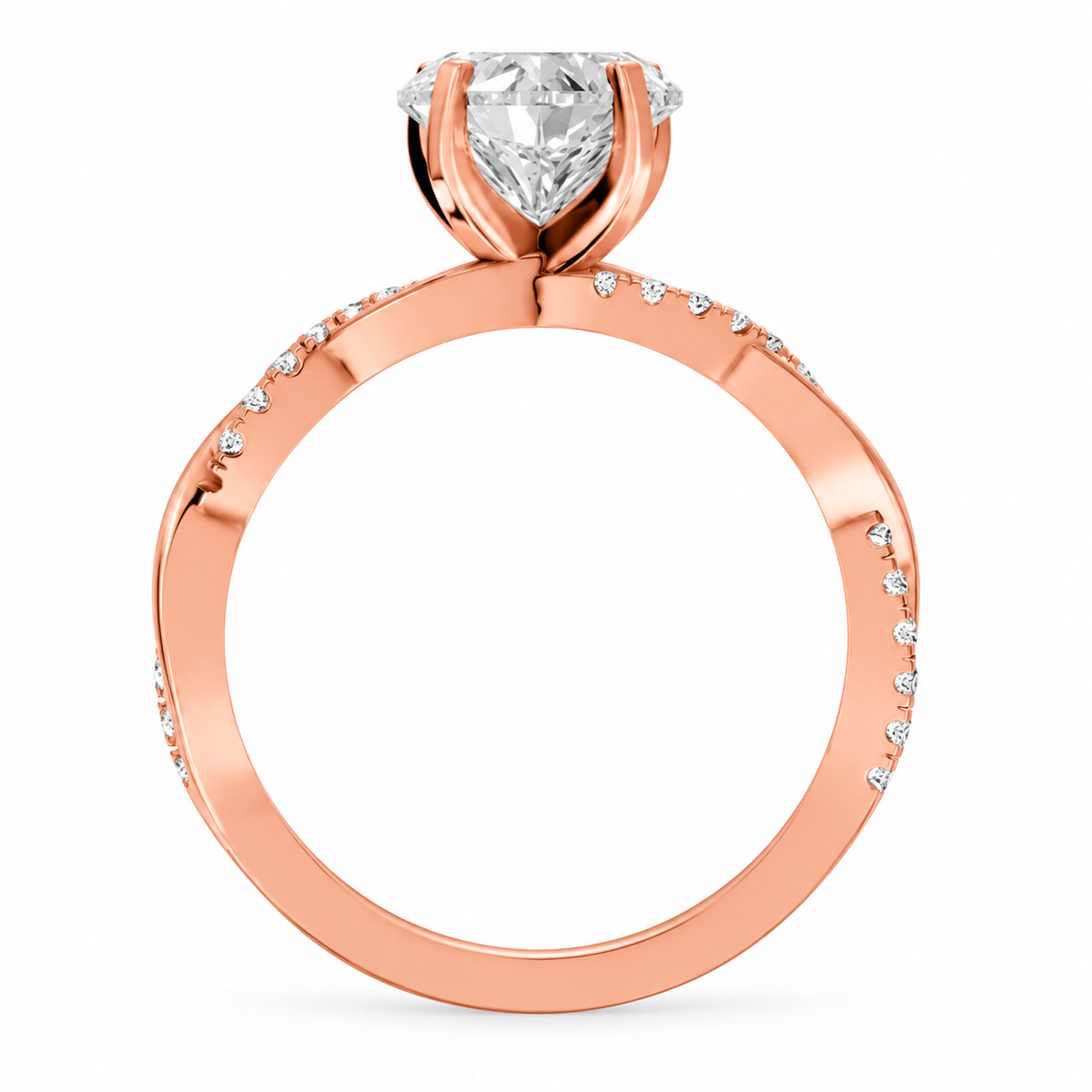 heart, rose gold