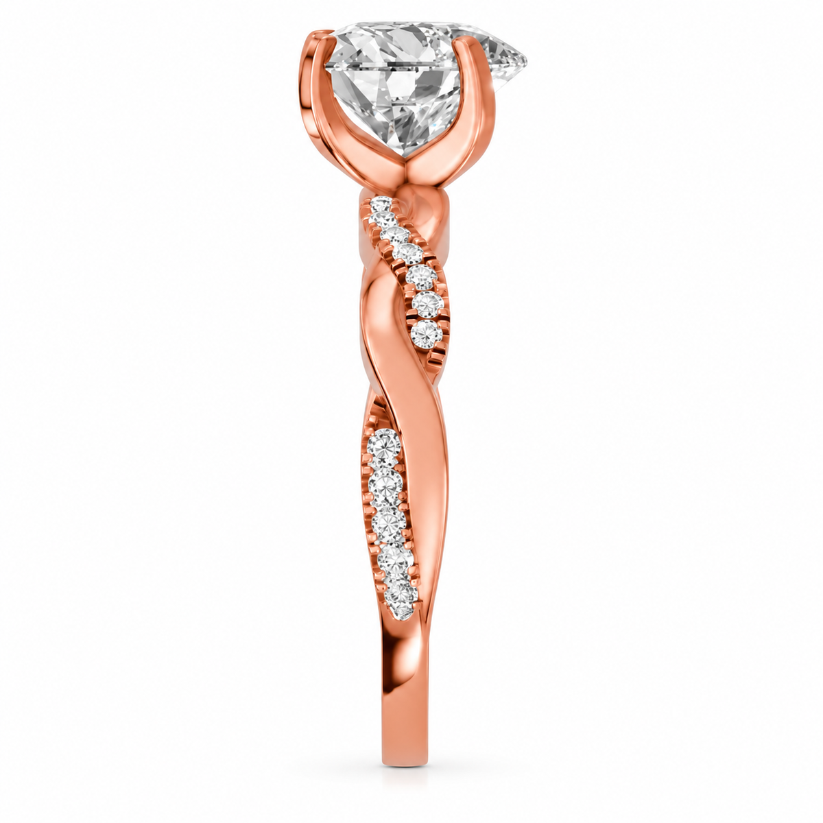 heart, rose gold
