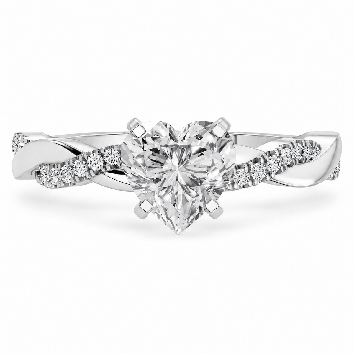 heart, white gold