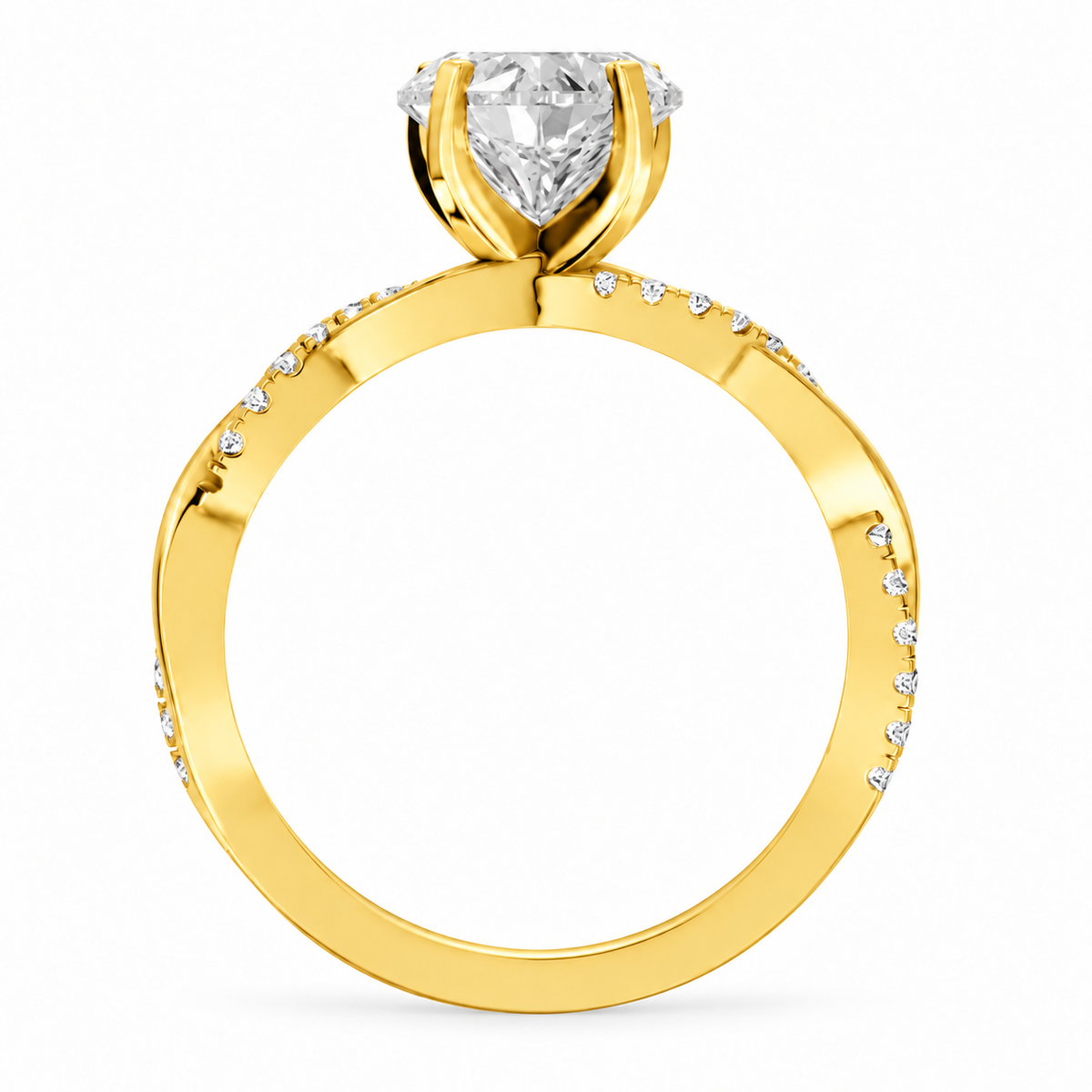 heart, yellow gold