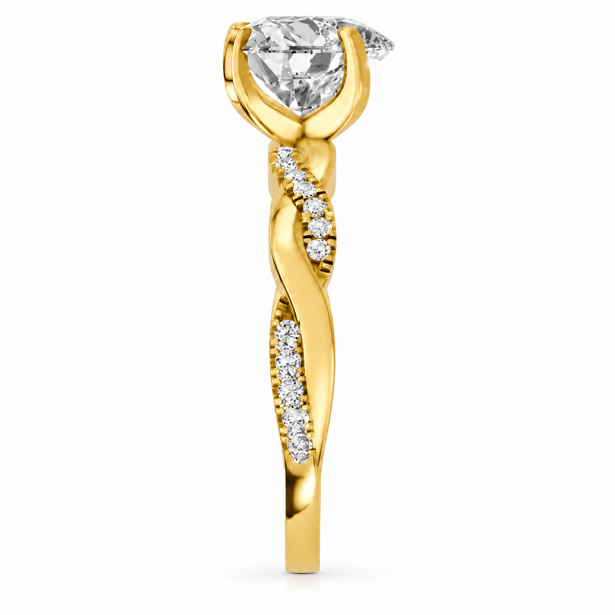 heart, yellow gold