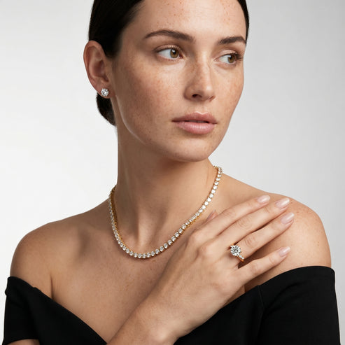 Round,Yellow Gold