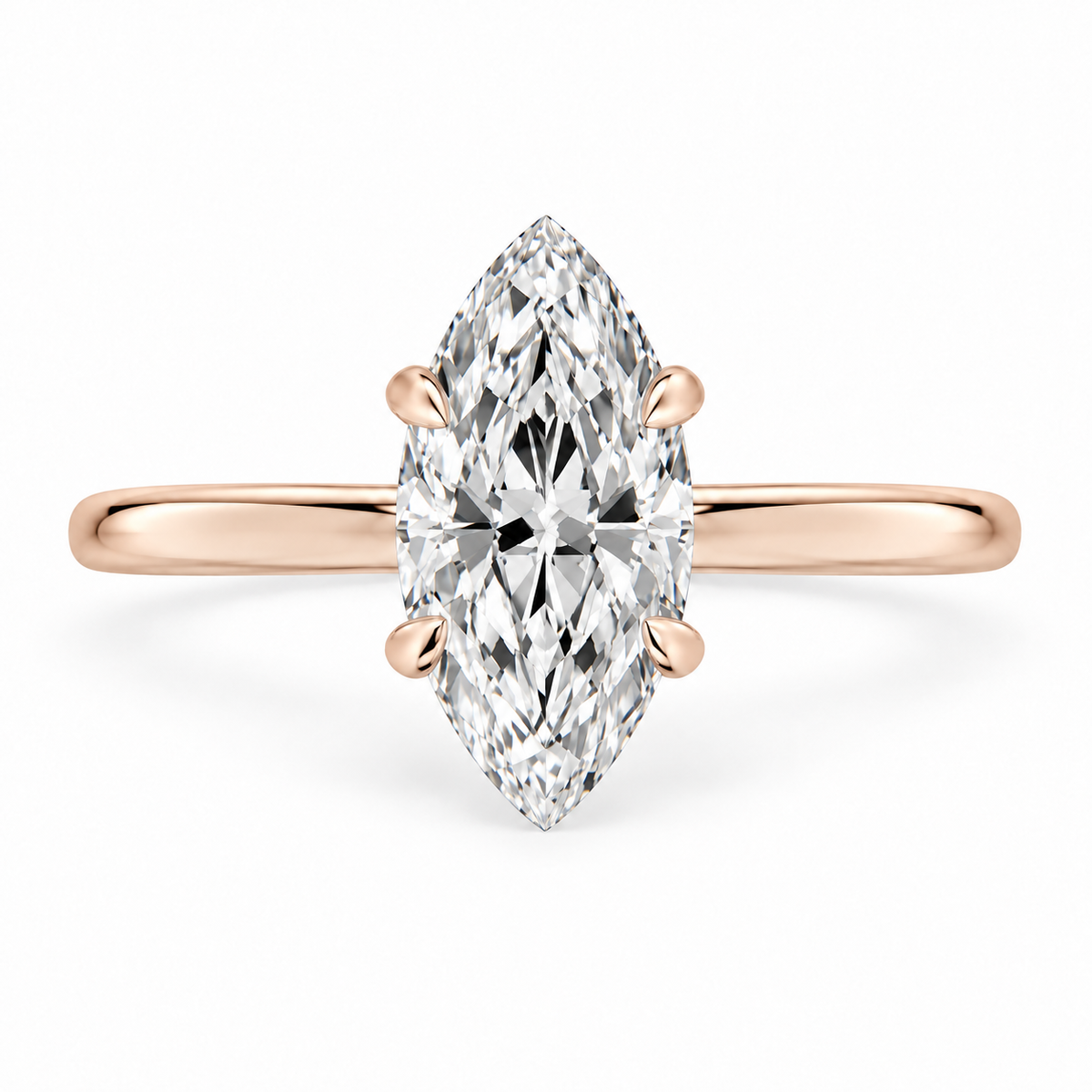 Marquise, rose gold
