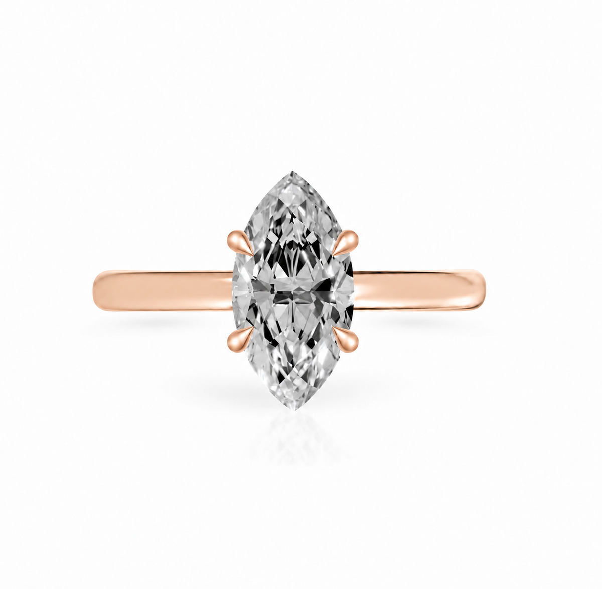 Marquise, rose gold