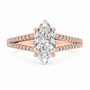 Marquise, rose gold