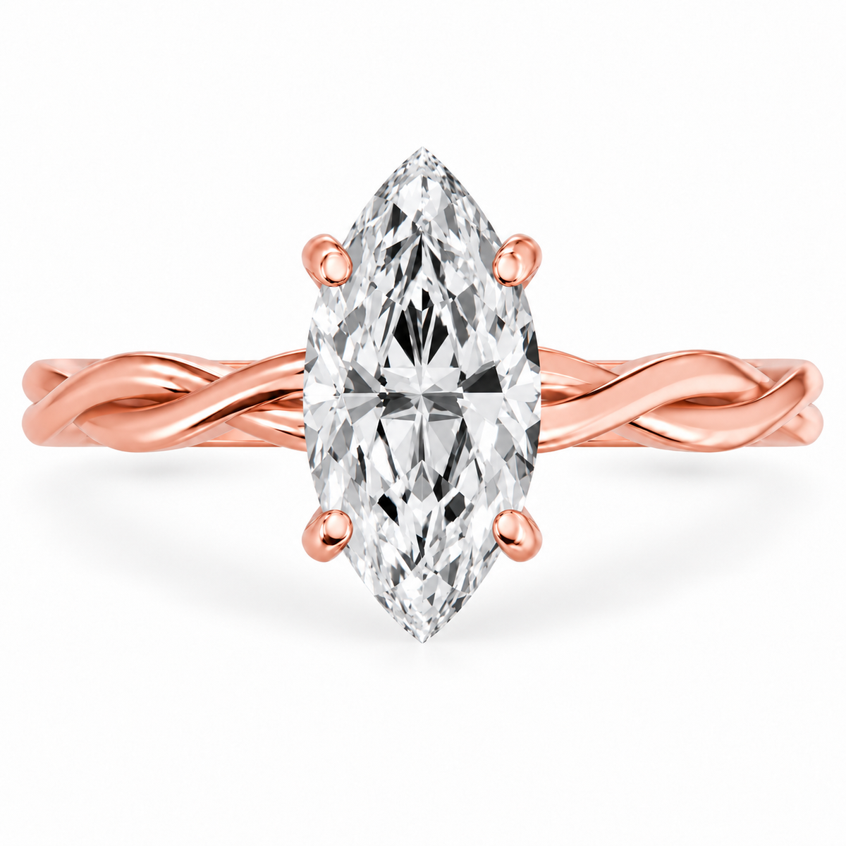 Marquise, rose gold