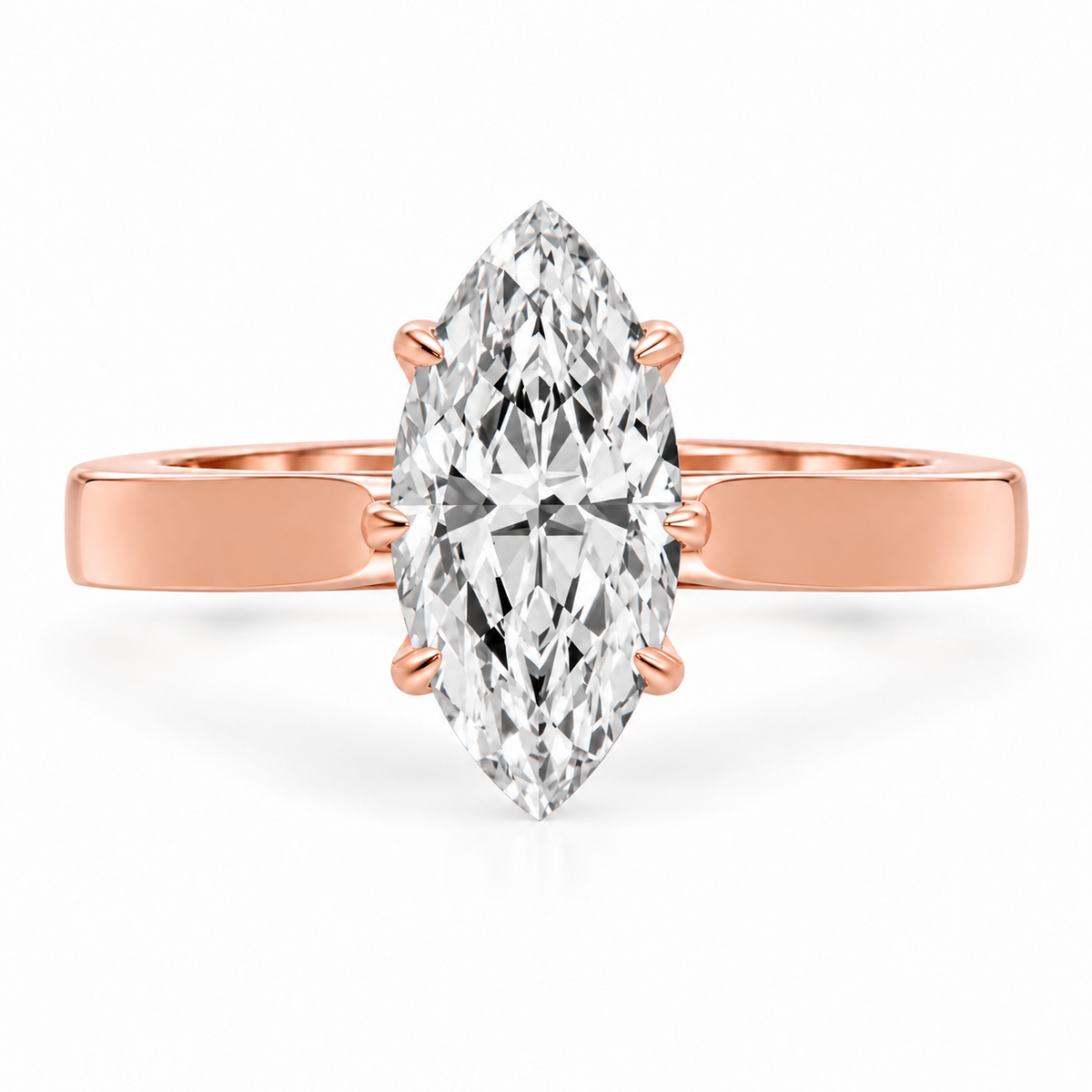 Marquise, rose gold