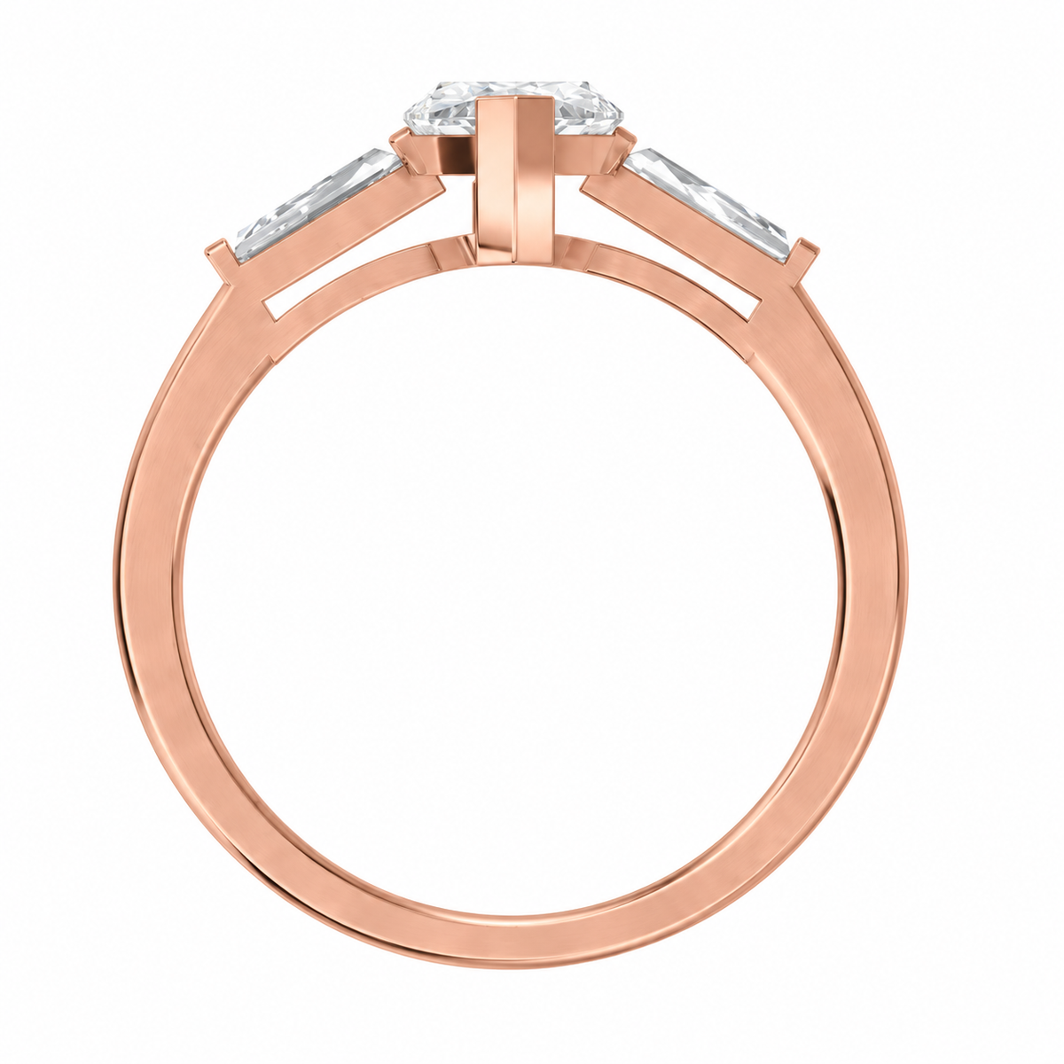 Marquise, rose gold