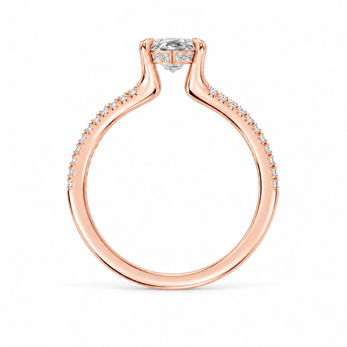 Marquise, rose gold