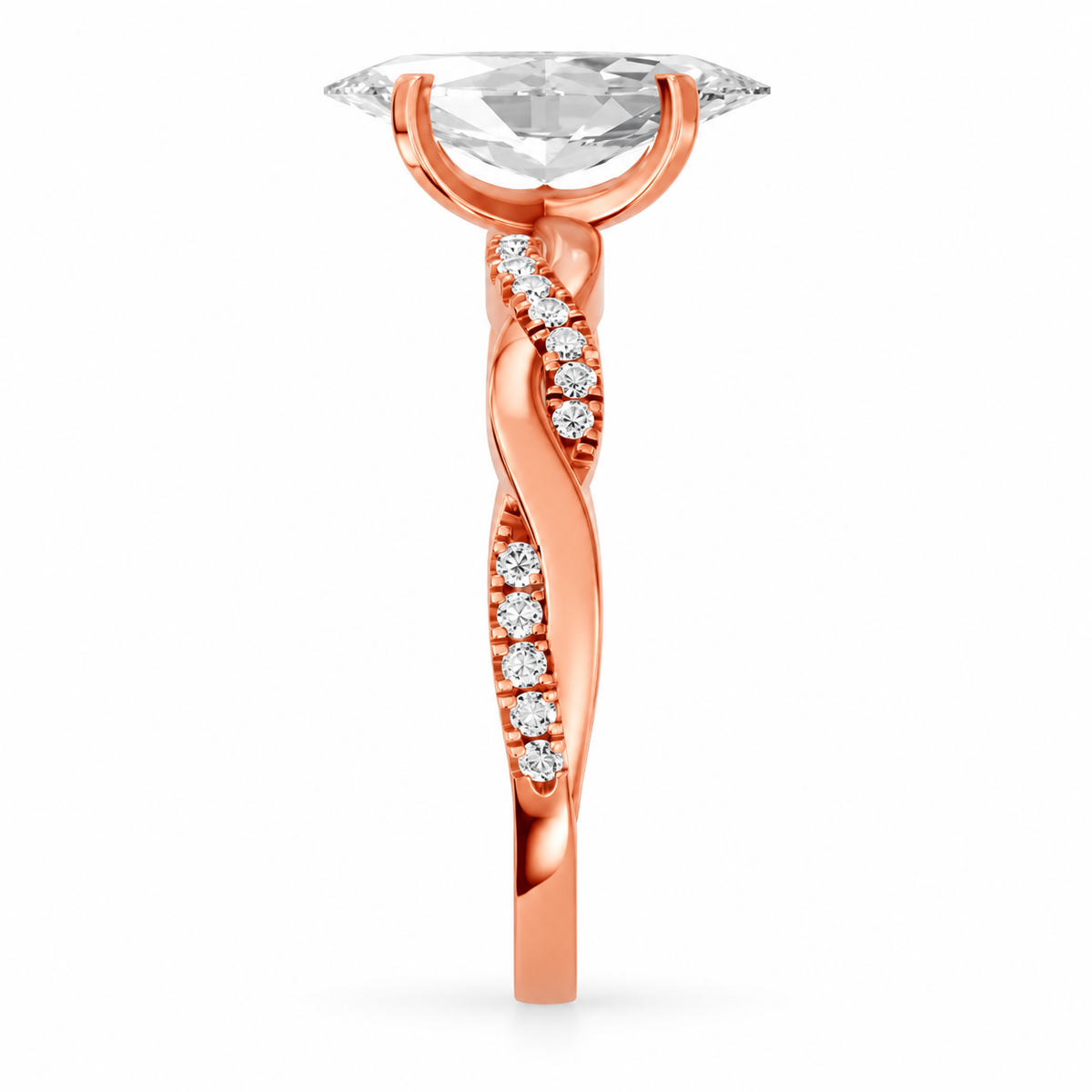 Marquise, rose gold