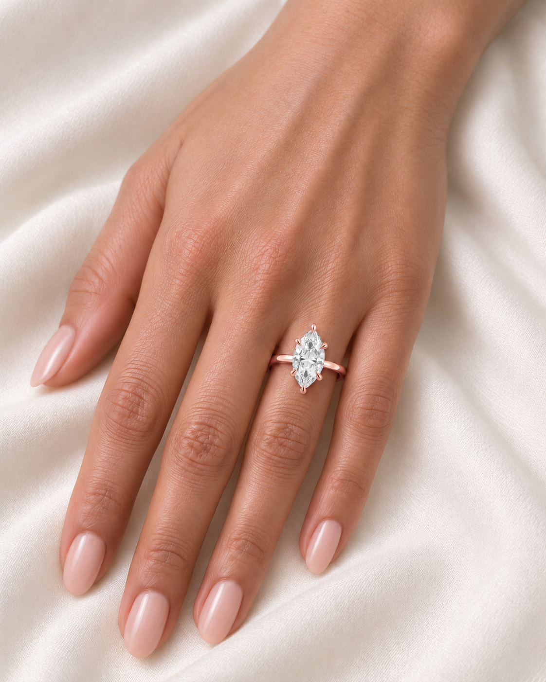 Marquise, rose gold