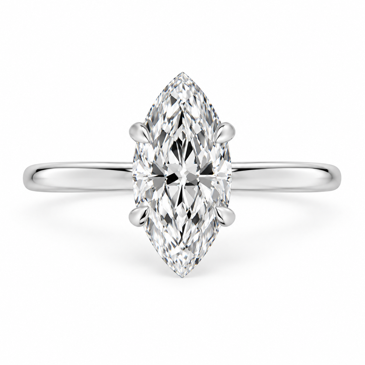 Marquise, white gold