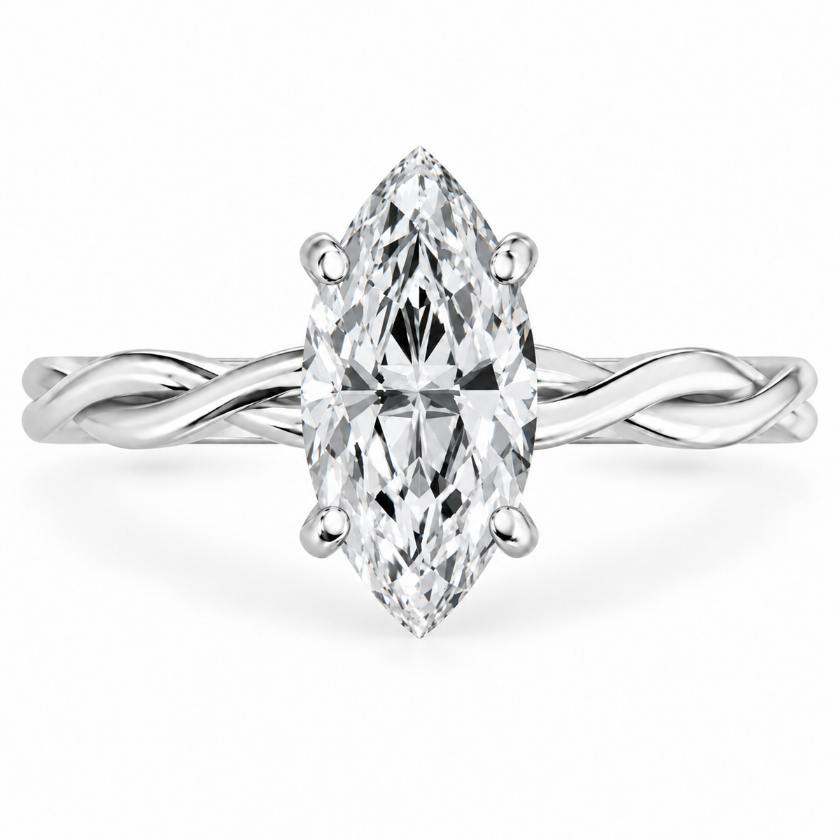 Marquise, white gold