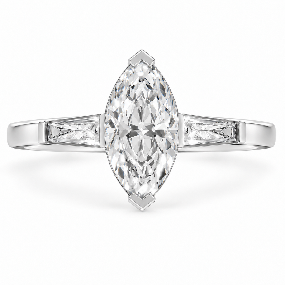 Marquise, white gold