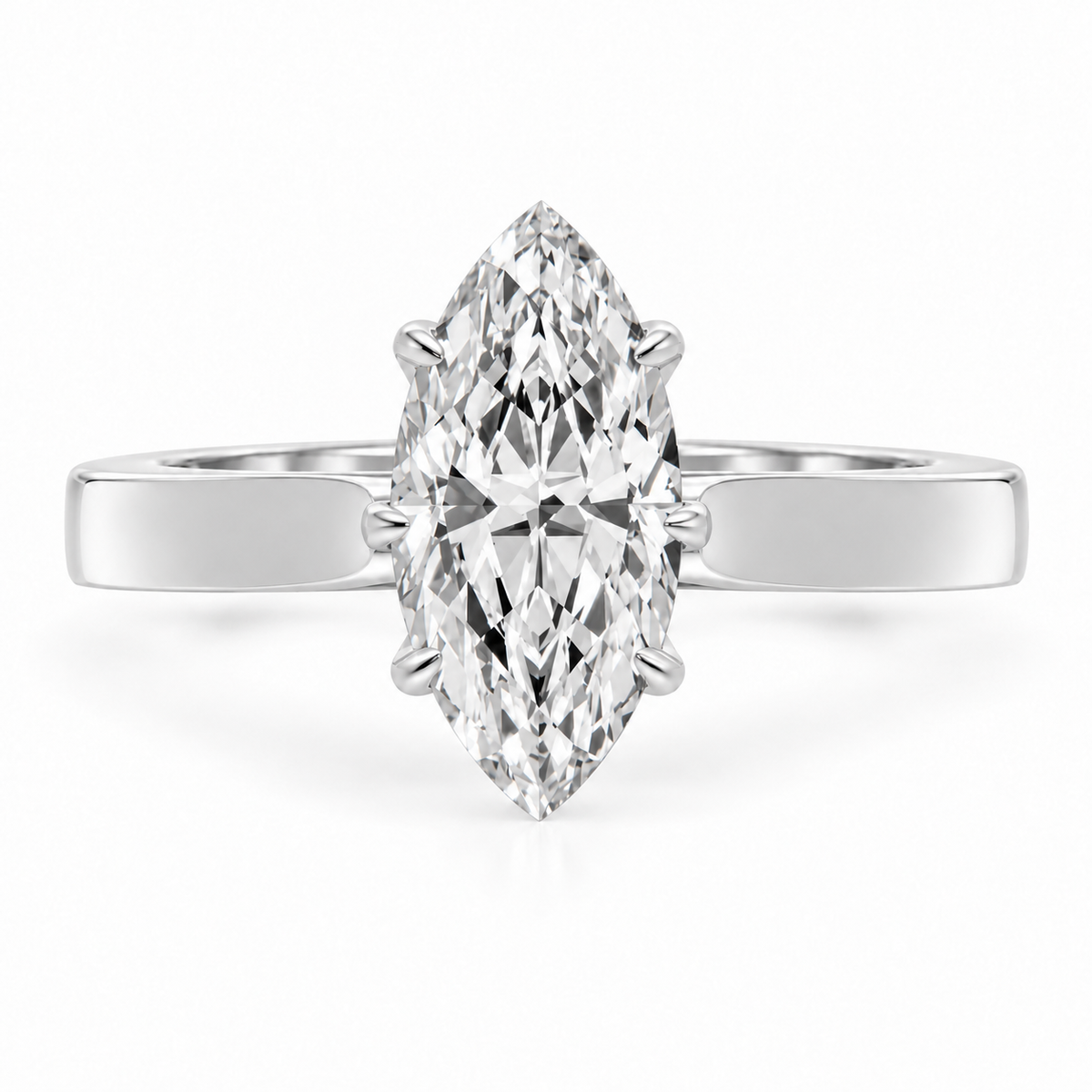 Marquise, white gold