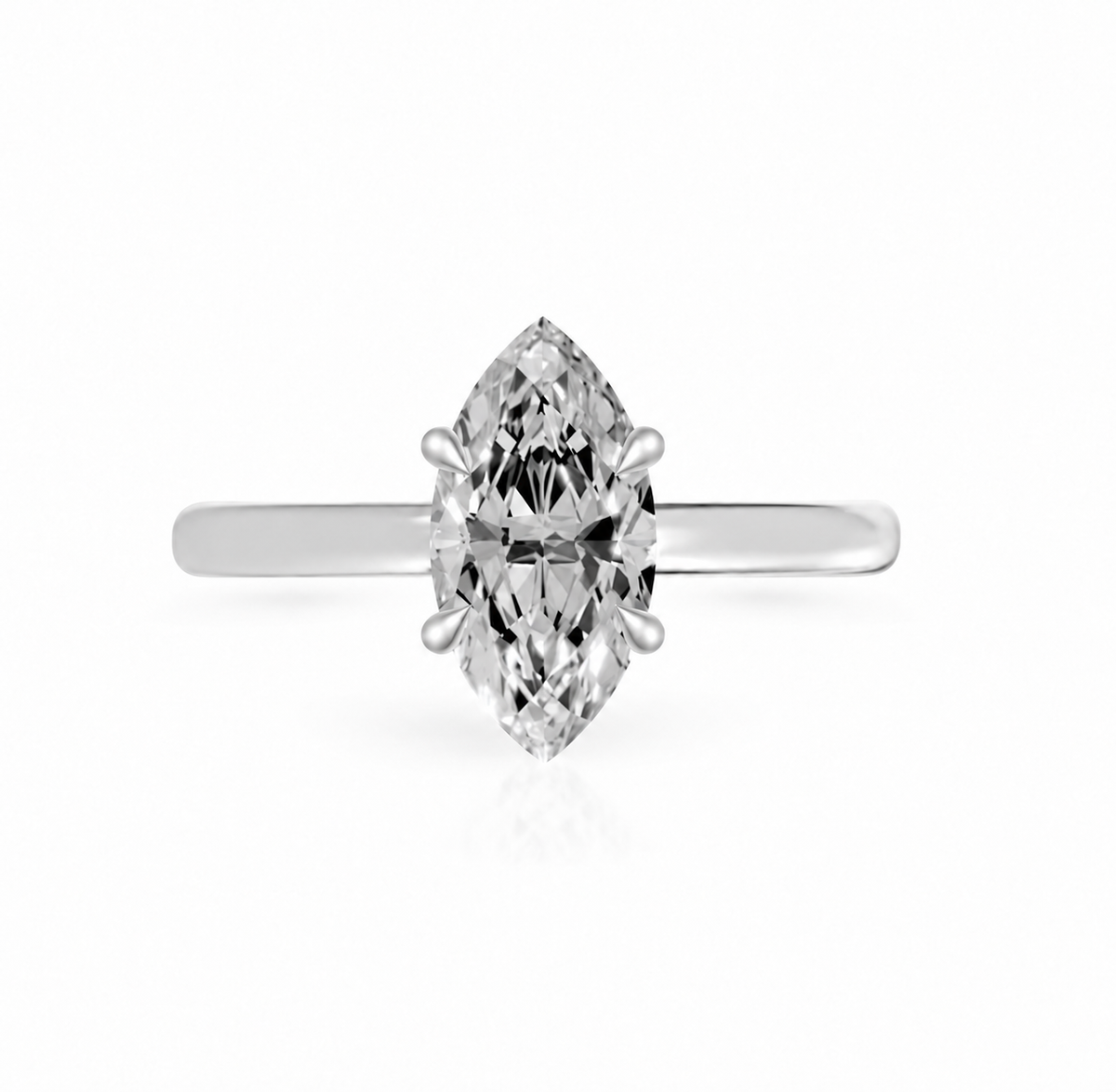 Marquise, white gold