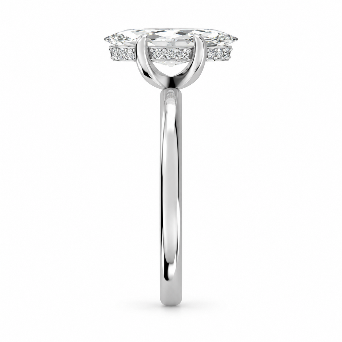 Marquise, white gold