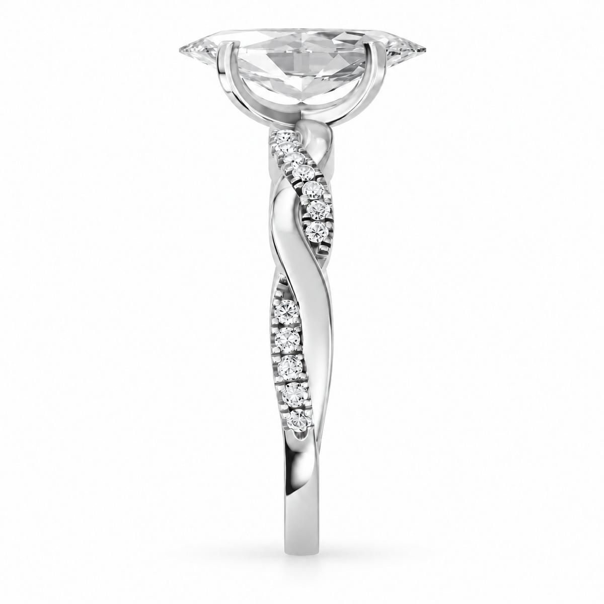 Marquise, white gold