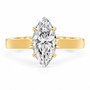 Marquise, yellow gold