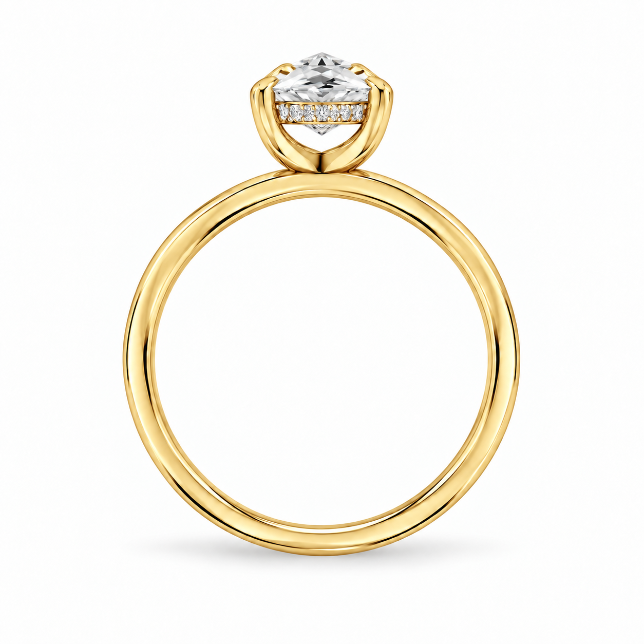 Marquise, yellow gold