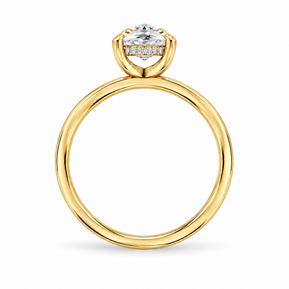 Marquise, yellow gold