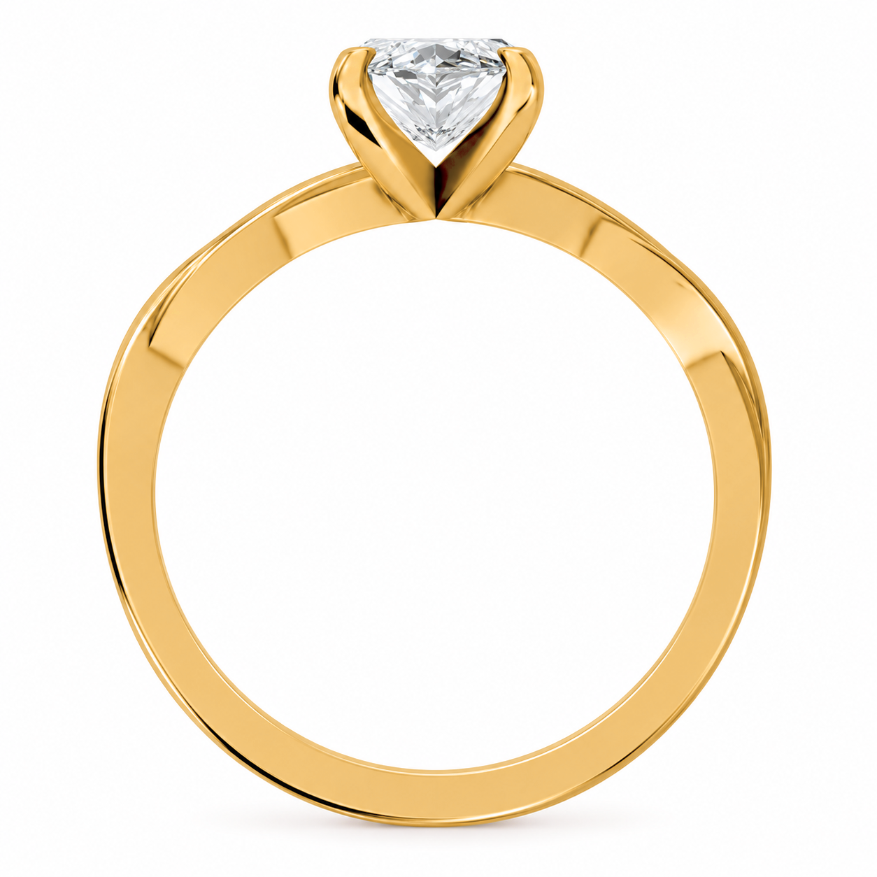 Marquise, yellow gold