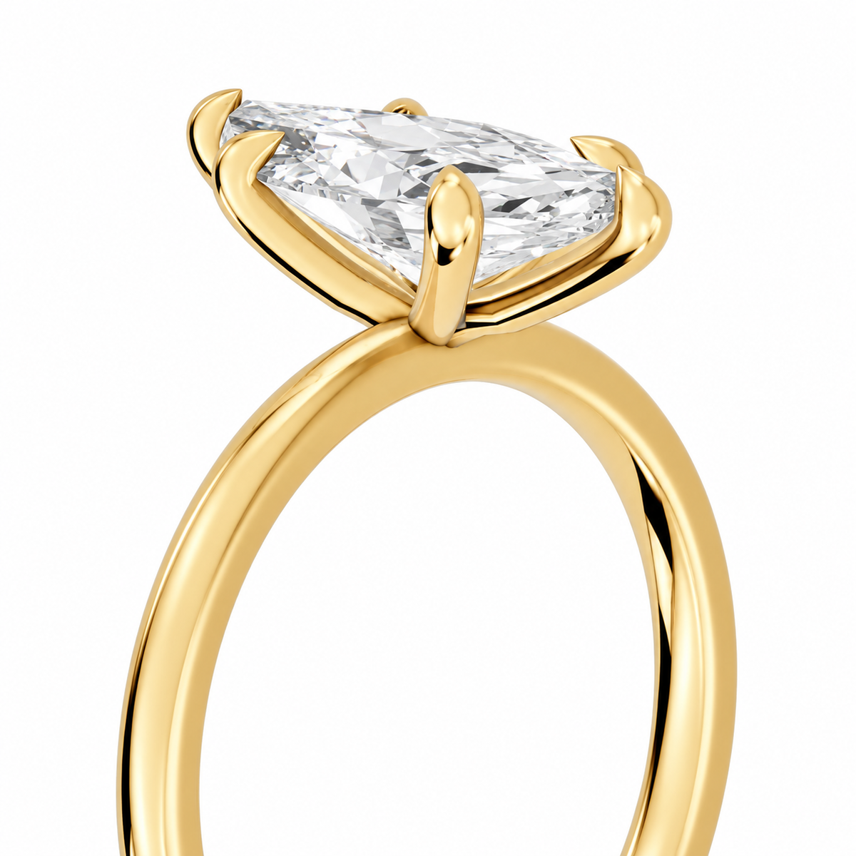 Marquise, yellow gold
