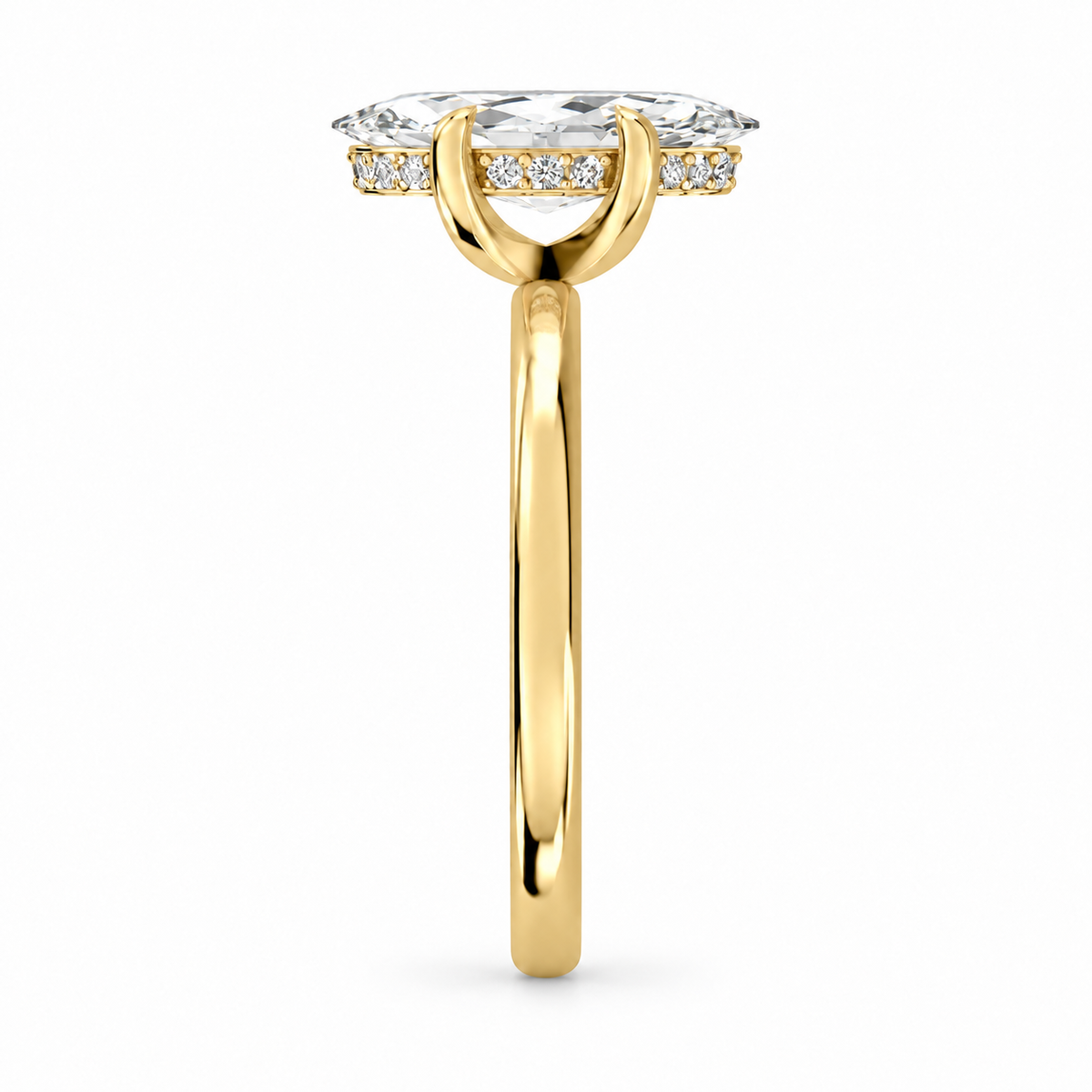 Marquise, yellow gold