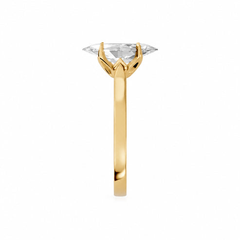 Marquise, yellow gold