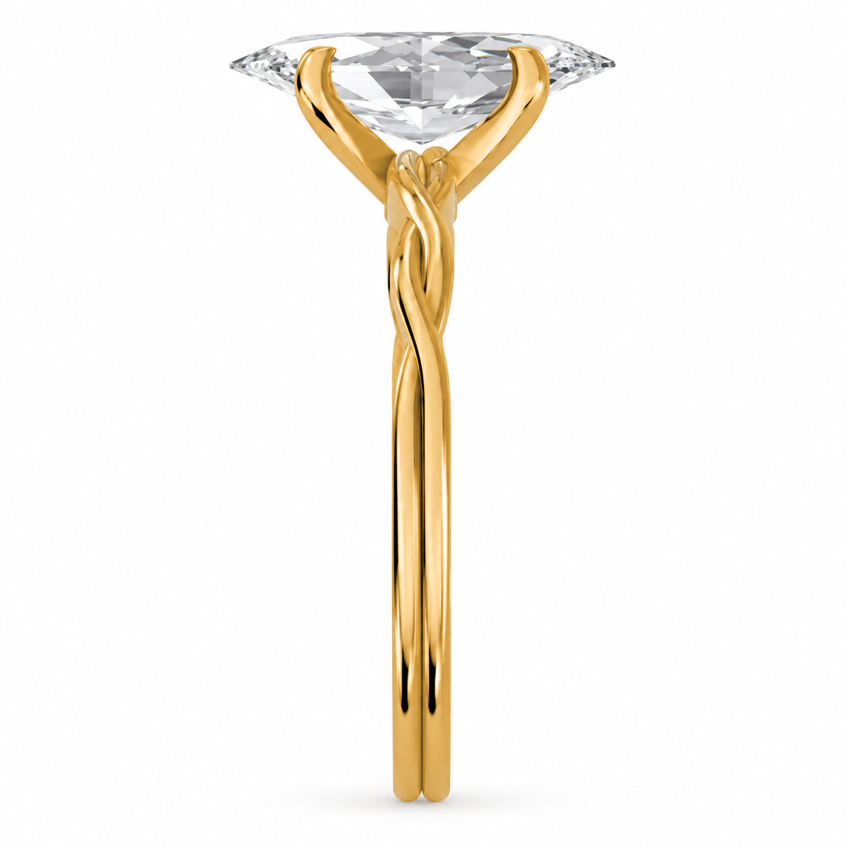 Marquise, yellow gold