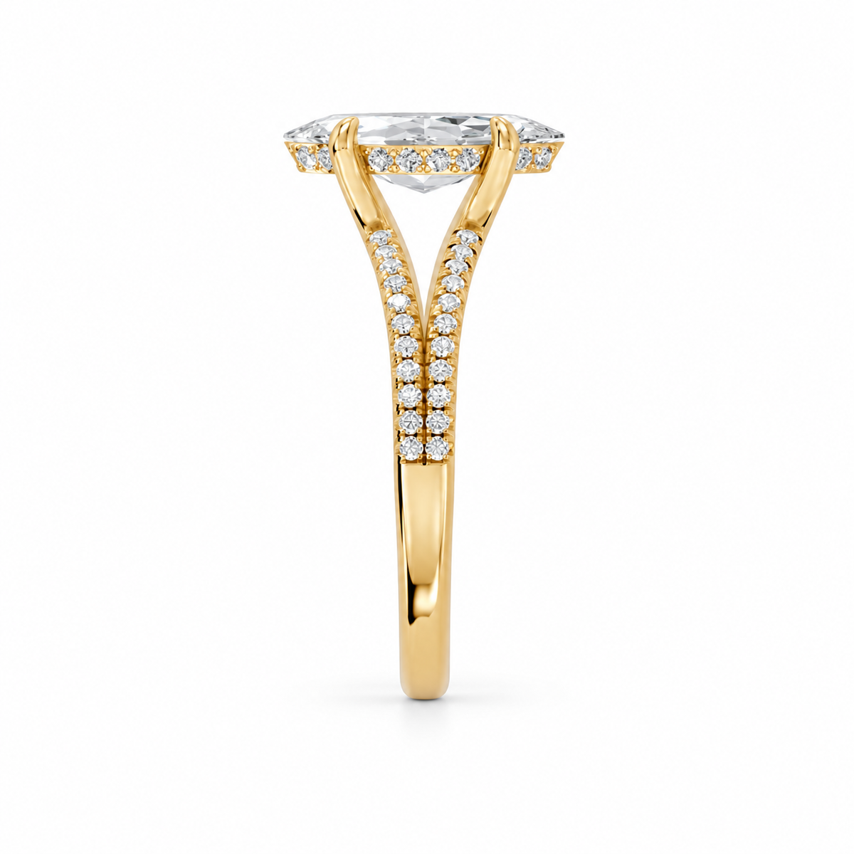 Marquise, yellow gold