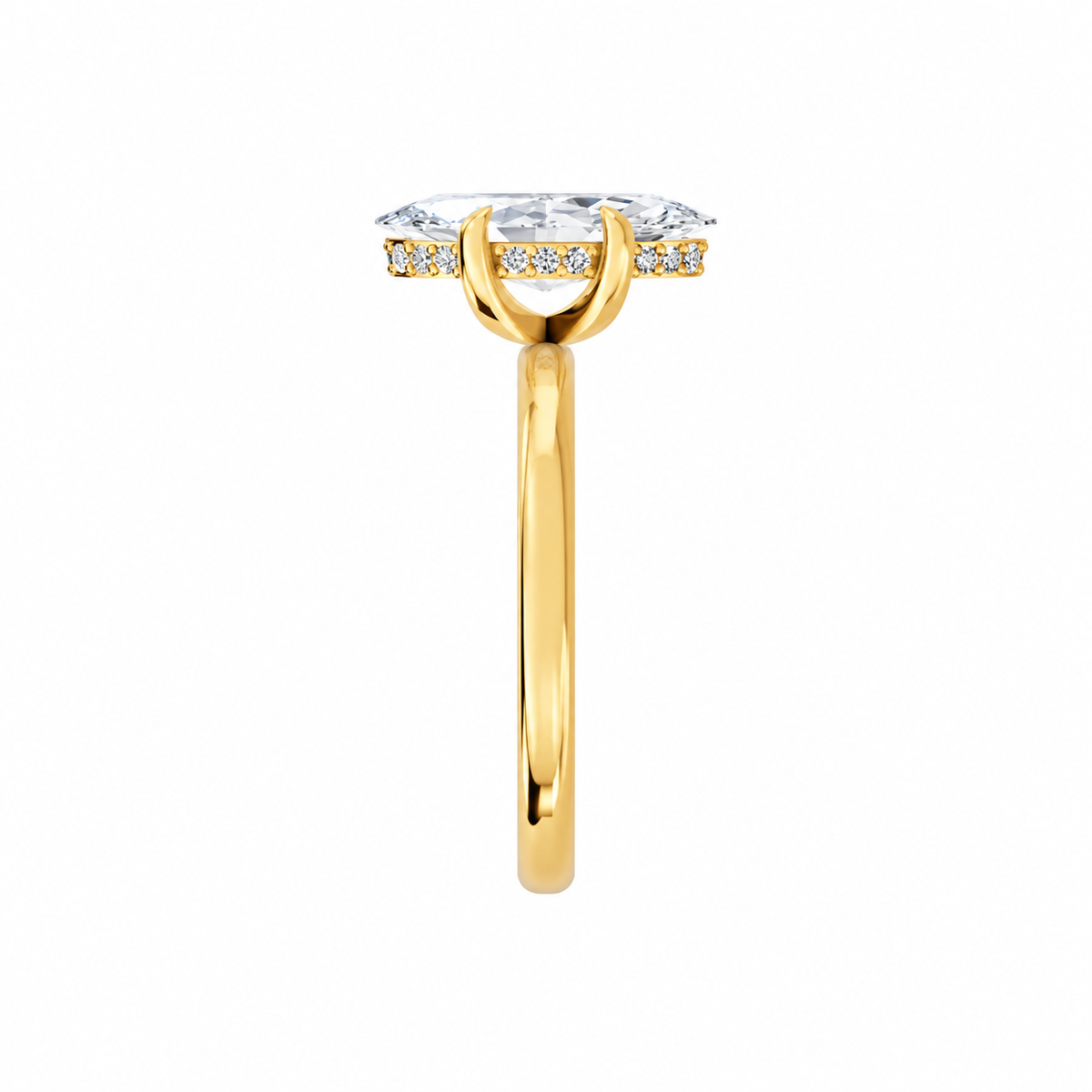 Marquise, yellow gold