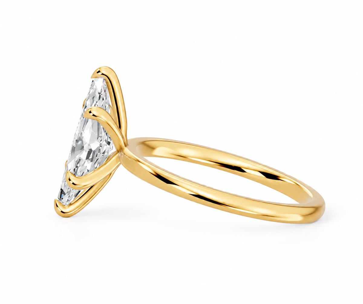 Marquise, yellow gold