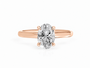 Oval, rose gold