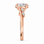 Oval, rose gold