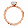 Oval, rose gold