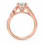 Oval, rose gold