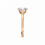Oval, rose gold