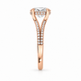 Oval, rose gold