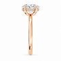 Oval, rose gold