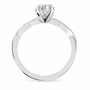 Oval, white gold
