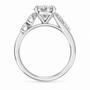 Oval, white gold