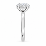 Oval, white gold