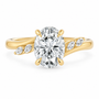 Oval, yellow gold