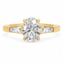 Oval, yellow gold