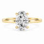 Oval, yellow gold