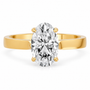 Oval, yellow gold