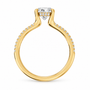 Oval, yellow gold