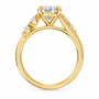Oval, yellow gold