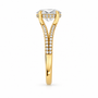 Oval, yellow gold